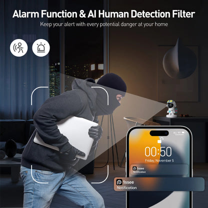 Baby Monitor, 1080P HD Indoor Pan/Tilt Smart Security Camera, 5G Wifi Dog Camera with Night Vision & 2-Way Audio, Motion & Sound Detection for Baby and Pet, Cloud & SD Card Storage